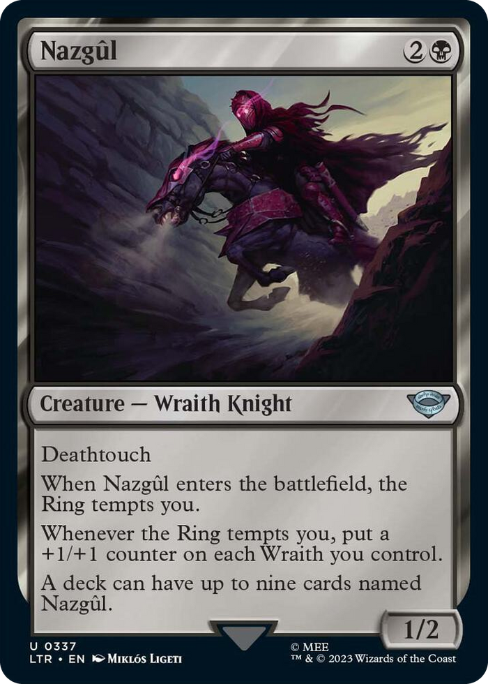 Nazgul (0337) #337 U - Universes Beyond: The Lord of the Rings: Tales of Middle-earth Pokemon card