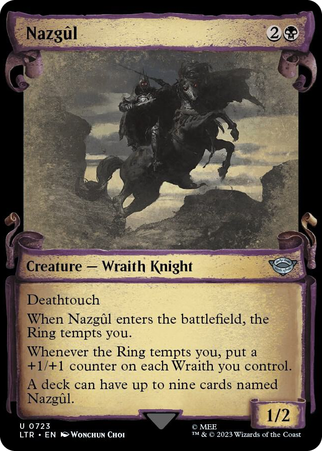 Nazgul (0723) (Showcase Scrolls) #723 U - Universes Beyond: The Lord of the Rings: Tales of Middle-earth Pokemon card