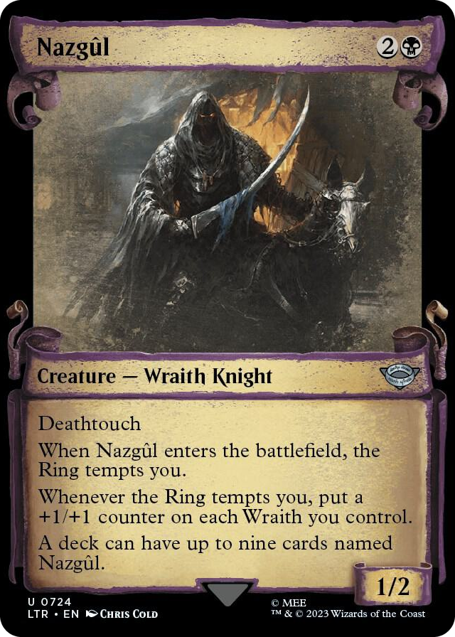 Nazgul (0724) (Showcase Scrolls) #724 U - Universes Beyond: The Lord of the Rings: Tales of Middle-earth Pokemon card