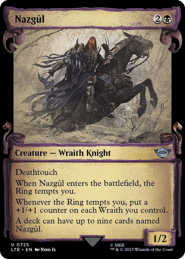 Nazgul (0725) (Showcase Scrolls) #725 U - Universes Beyond: The Lord of the Rings: Tales of Middle-earth Pokemon card