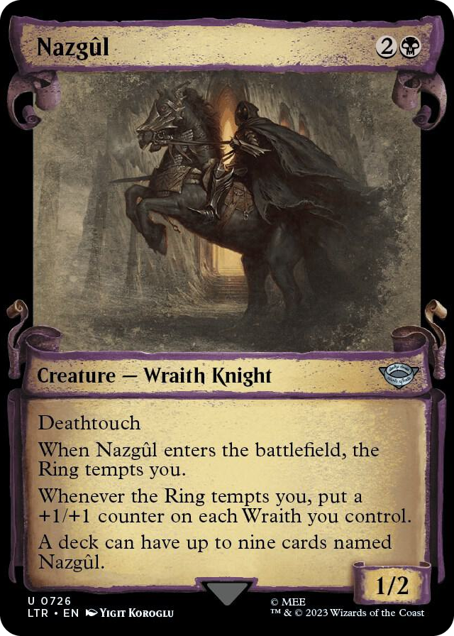 Nazgul (0726) (Showcase Scrolls) #726 U - Universes Beyond: The Lord of the Rings: Tales of Middle-earth Pokemon card