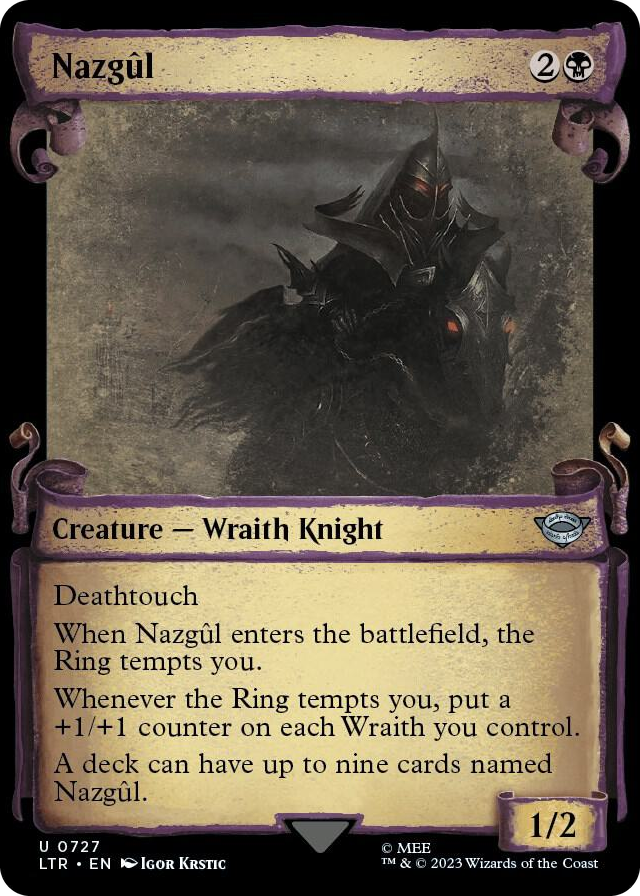 Nazgul (0727) (Showcase Scrolls) #727 U - Universes Beyond: The Lord of the Rings: Tales of Middle-earth Pokemon card