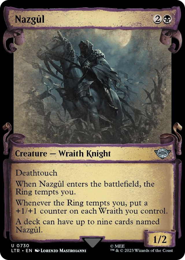 Nazgul (0730) (Showcase Scrolls) #730 U - Universes Beyond: The Lord of the Rings: Tales of Middle-earth Pokemon card