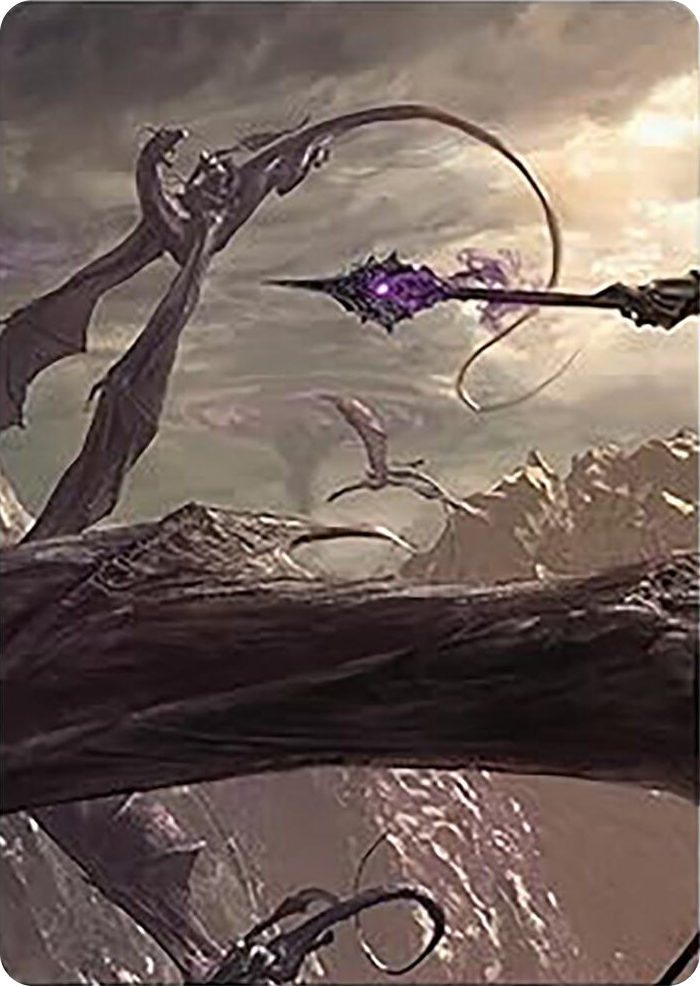Nazgul Battle-Mace Art Card #20 S - Art Series: Universes Beyond: The Lord of the Rings: Tales of Middle-earth Pokemon card