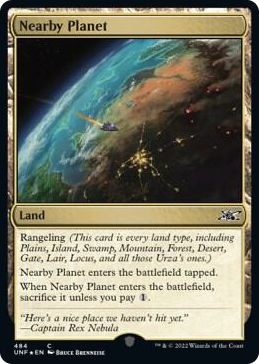 0484 Nearby Planet (Galaxy Foil) C Unfinity