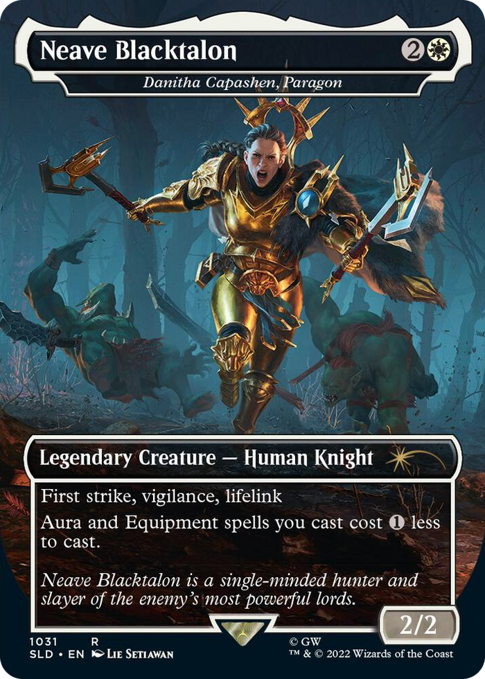 Neave Blacktalon - Danitha Capashen, Paragon (Borderless) #1031 R - Secret Lair Drop Series Pokemon card