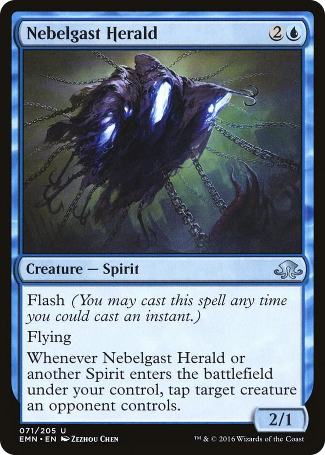 Nebelgast Herald #71 U - Eldritch Moon Pokemon card