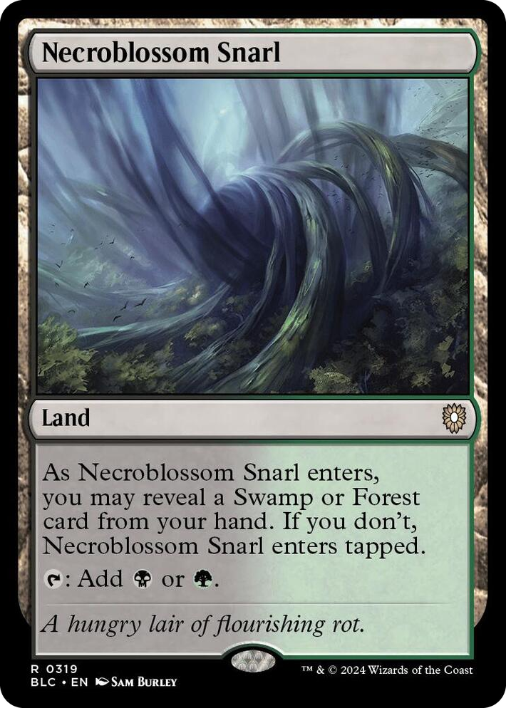 0319 Necroblossom Snarl R Commander: Bloomburrow