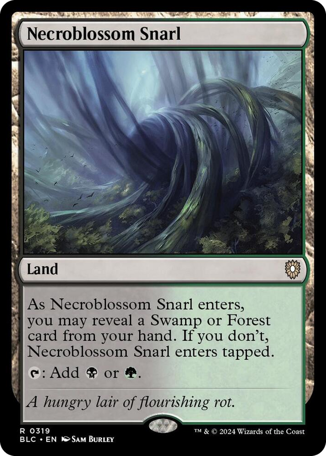 0319 Necroblossom Snarl R Commander: Bloomburrow