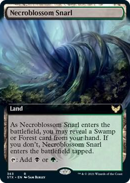 0363 Necroblossom Snarl (Extended Art) R Strixhaven: School of Mages