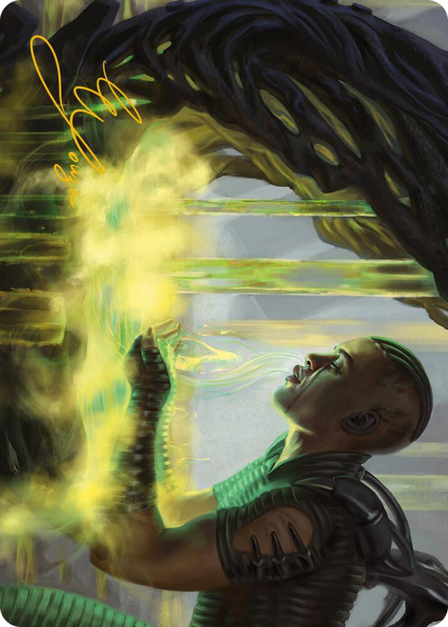 0021 Necrogen Communion Art Card (Gold-Stamped Signature) S Art Series: Phyrexia: All Will Be One