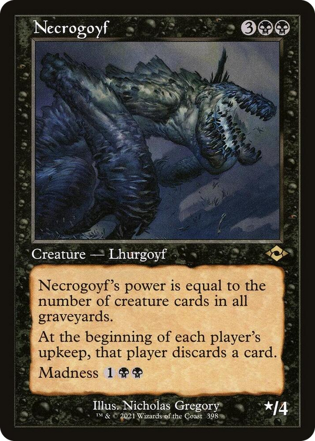 0398 Necrogoyf (Retro Frame) R Modern Horizons 2