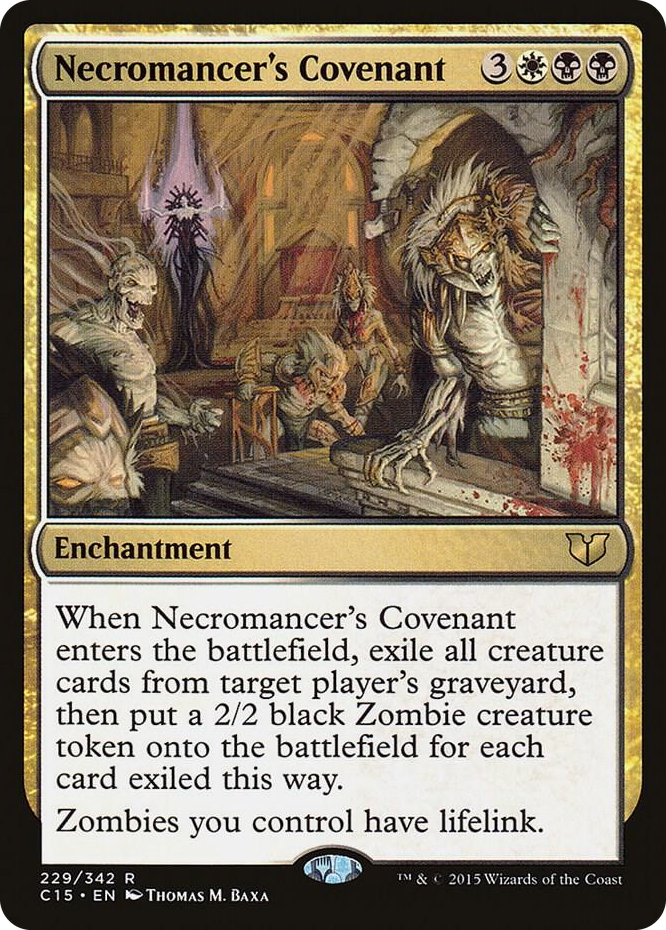 Necromancer's Covenant #229 R - Commander 2015 Pokemon card
