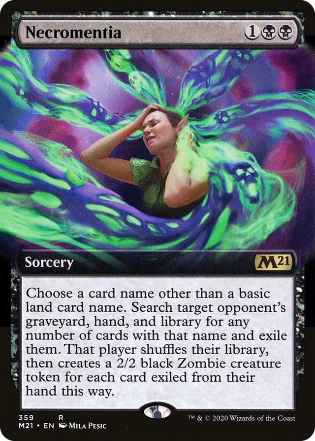 0359 Necromentia (Extended Art) R Core Set 2021