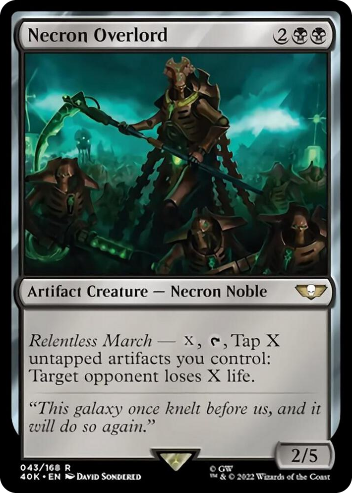 0043 Necron Overlord R Universes Beyond: Warhammer 40,000