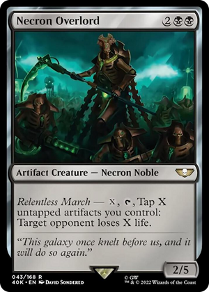 0043 Necron Overlord R Universes Beyond: Warhammer 40,000