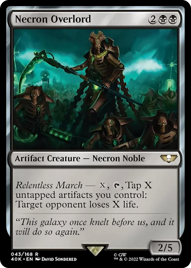 0043 Necron Overlord R Universes Beyond: Warhammer 40,000