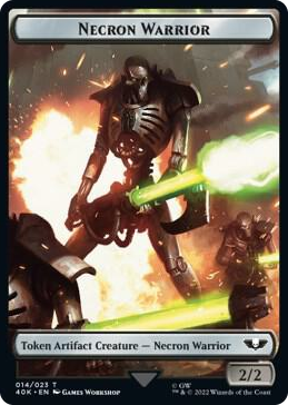 0014 Necron Warrior // Insect Double-Sided Token (Surge Foil) T Universes Beyond: Warhammer 40,000