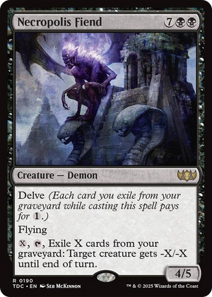 0190 Necropolis Fiend R Commander: Tarkir: Dragonstorm