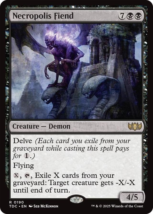 0190 Necropolis Fiend R Commander: Tarkir: Dragonstorm