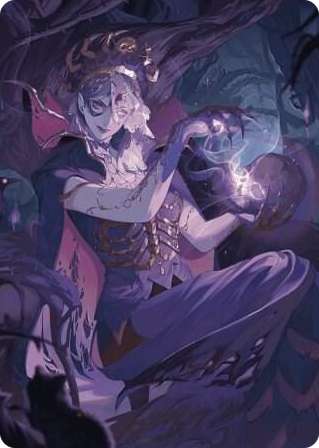 0080 Necropotence Art Card S Art Series: Wilds of Eldraine