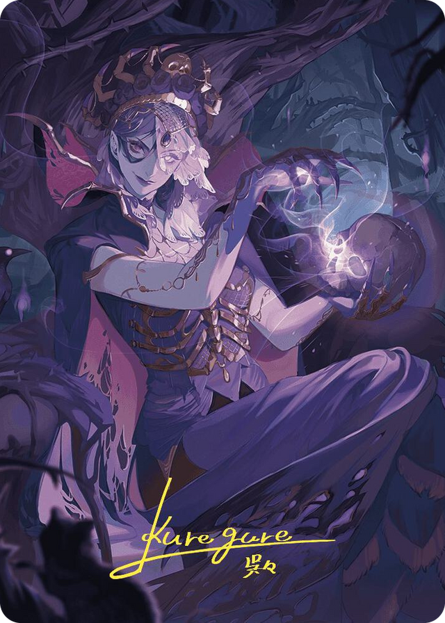 0080 Necropotence Art Card (Gold-Stamped Signature) S Art Series: Wilds of Eldraine