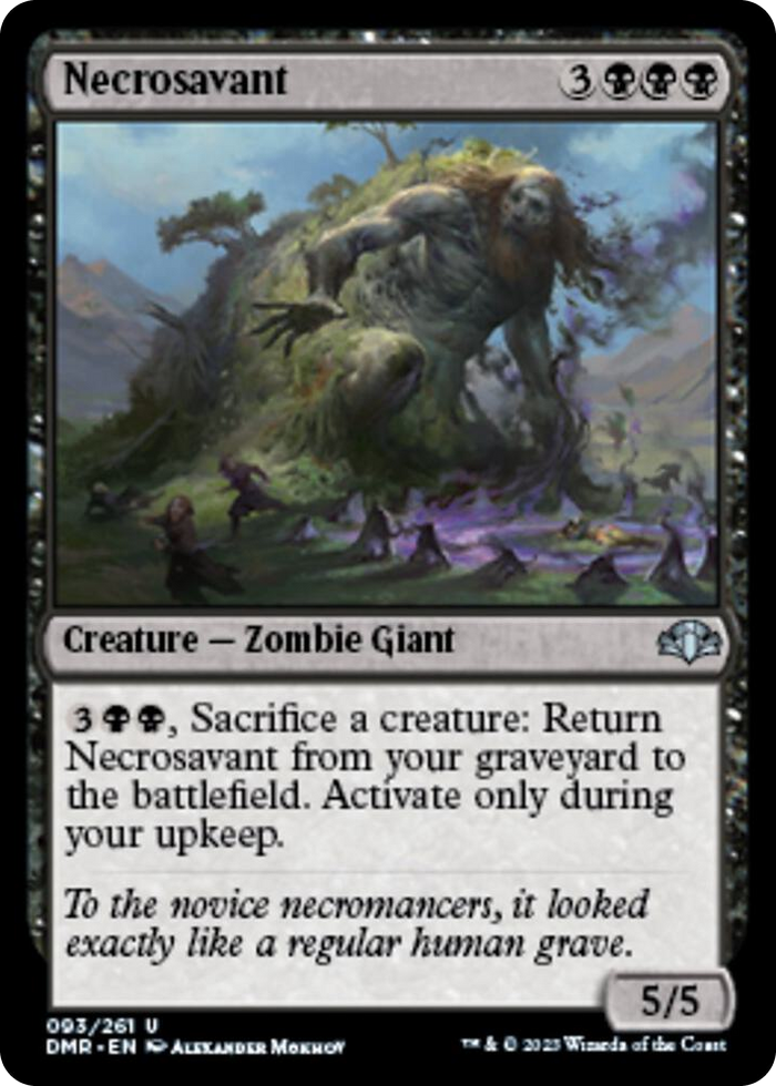 Necrosavant #93 U - Dominaria Remastered Pokemon card