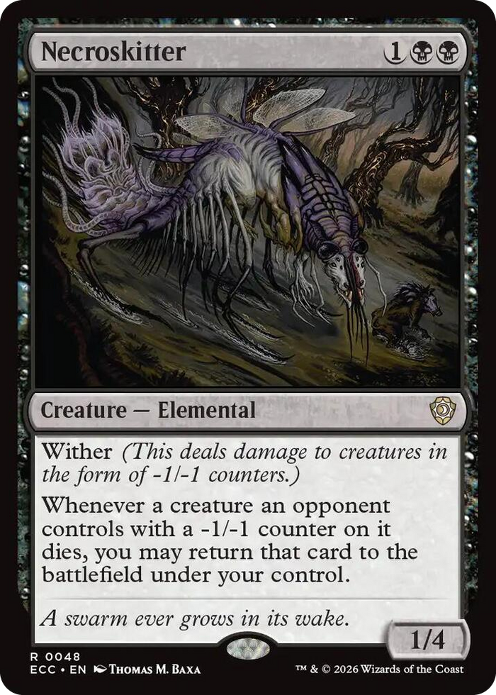 Necroskitter #48 R - Commander: Lorwyn Eclipsed Pokemon card