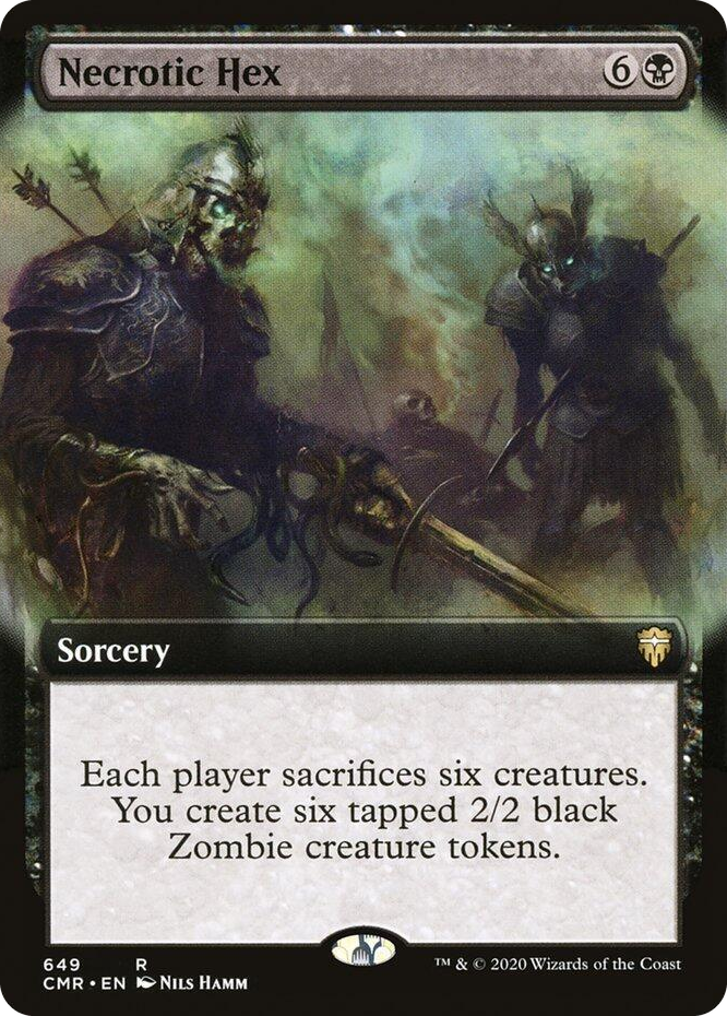 0649 Necrotic Hex (Extended Art) R Commander Legends