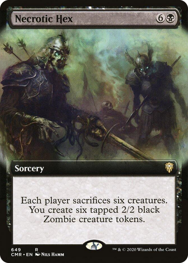 0649 Necrotic Hex (Extended Art) R Commander Legends