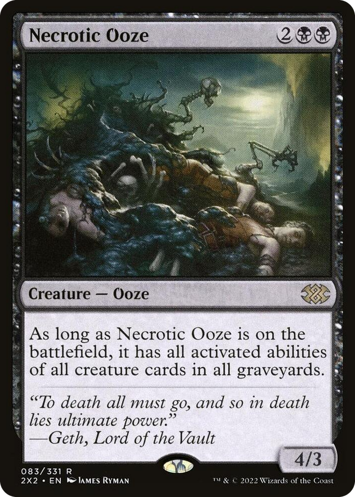 Necrotic Ooze #83 R - Double Masters 2022 Pokemon card