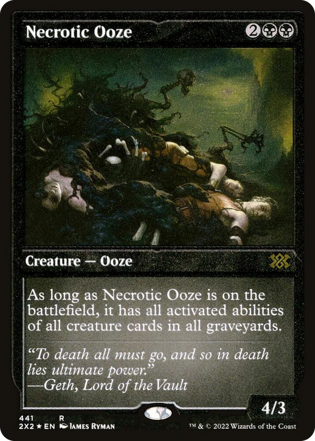 0441 Necrotic Ooze (Foil Etched) R Double Masters 2022