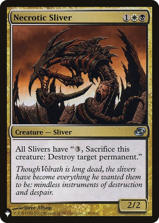 Necrotic Sliver #159 U - The List Reprints Pokemon card