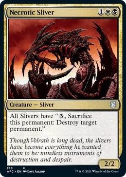 0188 Necrotic Sliver U Commander: Adventures in the Forgotten Realms