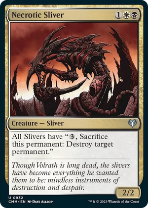 0932 Necrotic Sliver U Commander Masters