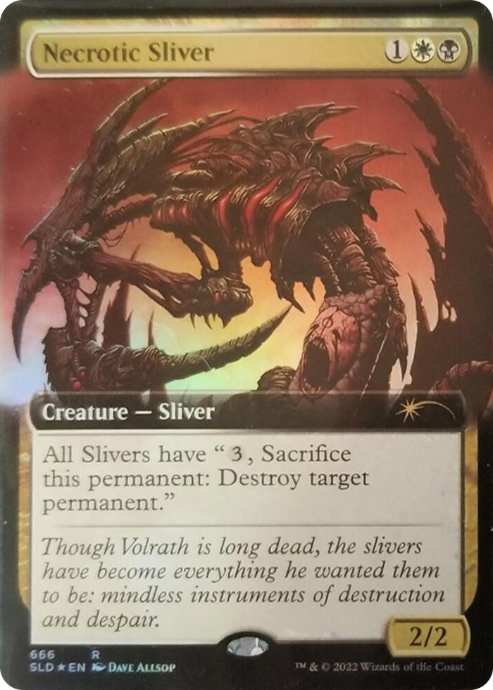 Necrotic Sliver (Extended Art) #666 R - Secret Lair Drop Series Pokemon card