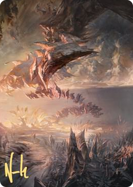 0027 Needleverge Pathway Art Card (Gold-Stamped Signature) S Art Series: Zendikar Rising