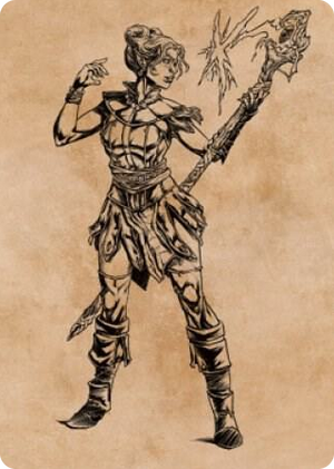 0074 Neera, Wild Mage Art Card S Art Series: Commander Legends: Battle for Baldur's Gate