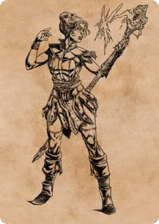 0074 Neera, Wild Mage Art Card S Art Series: Commander Legends: Battle for Baldur's Gate