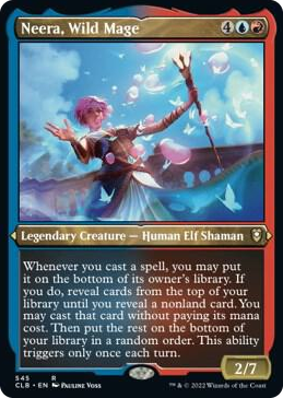 0545 Neera, Wild Mage (Foil Etched) R Commander Legends: Battle for Baldur's Gate
