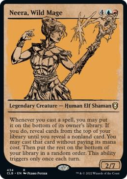 0434 Neera, Wild Mage (Showcase) R Commander Legends: Battle for Baldur's Gate