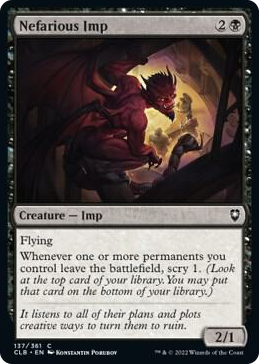 0137 Nefarious Imp C Commander Legends: Battle for Baldur's Gate