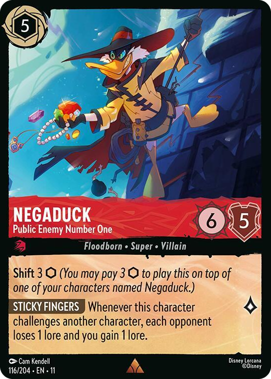 0116 Negaduck - Public Enemy Number One Rare Winterspell