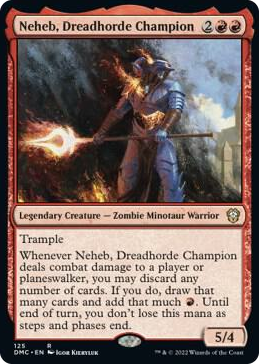 0125 Neheb, Dreadhorde Champion R Commander: Dominaria United
