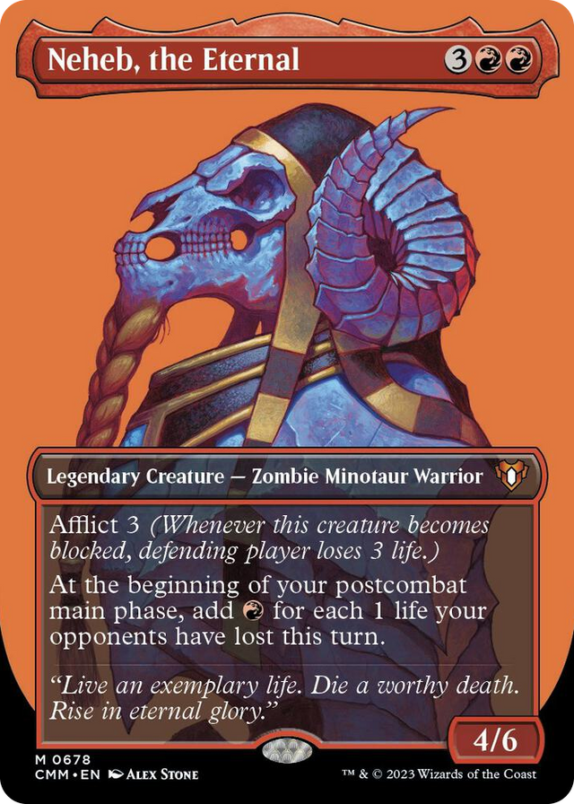 0678 Neheb, the Eternal (Borderless) M Commander Masters