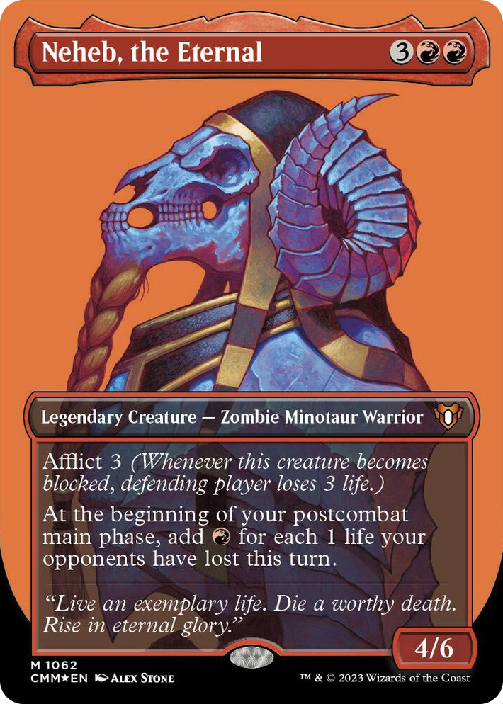 1062 Neheb, the Eternal (Textured Foil) M Commander Masters