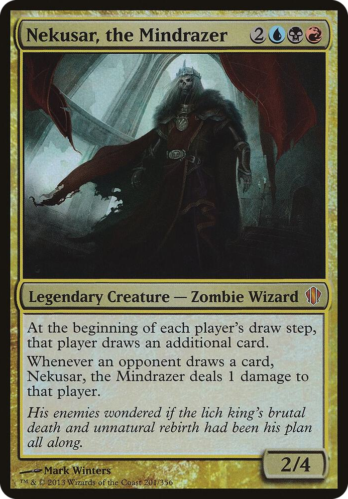Nekusar, the Mindrazer (Commander 2013) #201 S - Oversize Cards Pokemon card