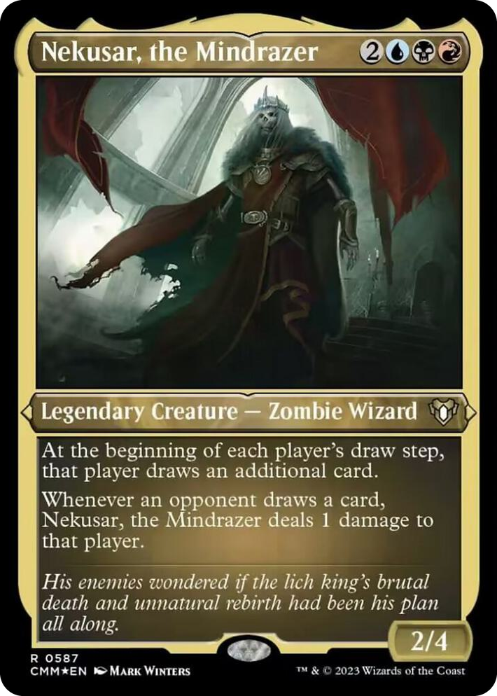 0587 Nekusar, the Mindrazer (Foil Etched) R Commander Masters