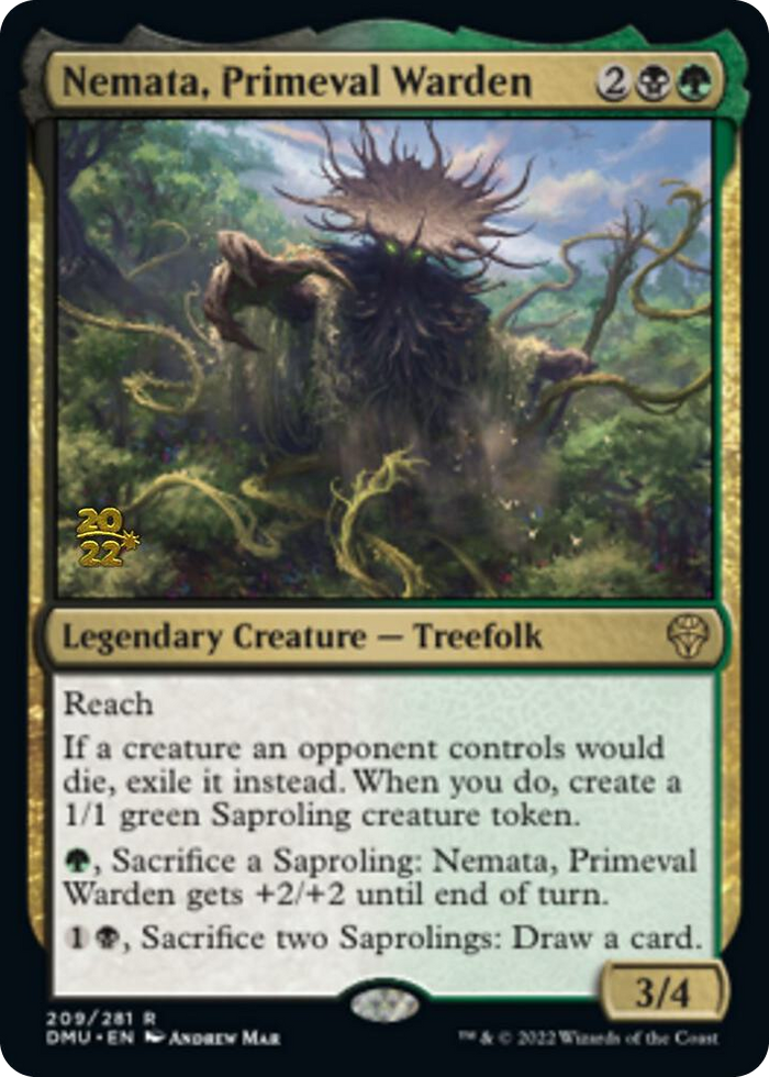 Nemata, Primeval Warden #209 R - Prerelease Cards Pokemon card