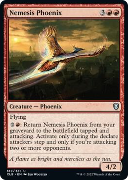 Nemesis Phoenix #189 U - Commander Legends: Battle for Baldur's Gate Pokemon card